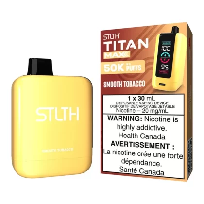STLTH Titan Max Disposable Vape Device - Smooth Tobacco - 20mg/ml