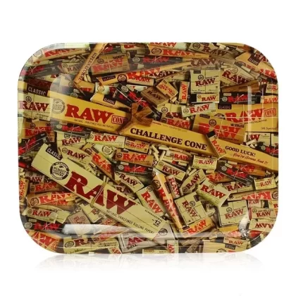 Raw Mixed Papers Large Rolling Tray