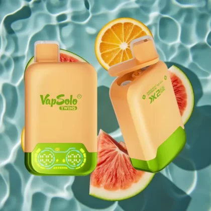 Vapsolo Twins 20000 Puffs Disposable Vape – Orange Mango Watermelon & Red Bull, 40ml E-Liquid, Dual Tank, Type-C Charging - Bangvapeaustralia