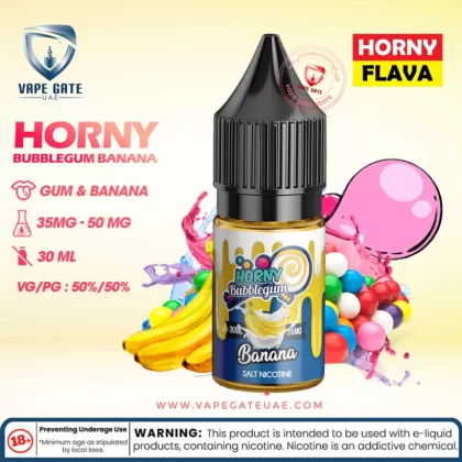 Horny Bubblegum Banana SaltNic by Horny Flava - 50 mg / 30 ml