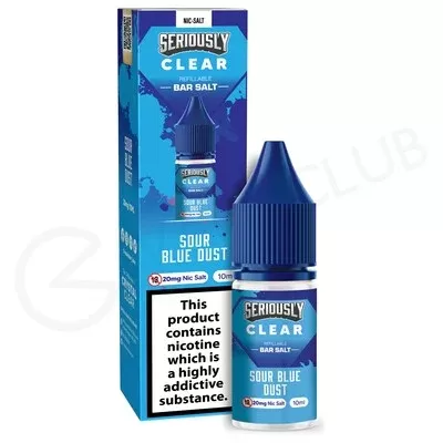 Sour Blue Dust E-Liquid by Seriously Clear Bar Salt