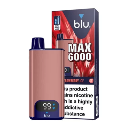 Blu MAX 6000 Prefilled Pod Kit Strawberry Ice - 20mg