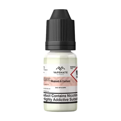 Vapemate Classic Rhubarb & Custard 10ml - 50VG / 50PG / 6mg - Vapeshop Co