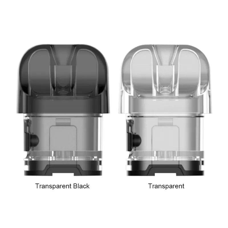 SMOK Novo 4 Replacement Empty Pod Cartridge (3pcs/pack) - Transparent Black / CN-SZ - Image 2