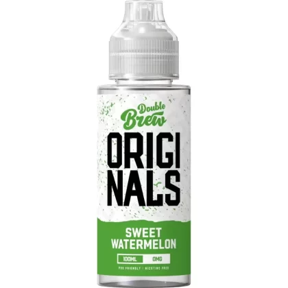 OHM BREW DOUBLE BREW ORIGINALS SWEET WATERMELON 100ML SHORTFILL E-LIQUID