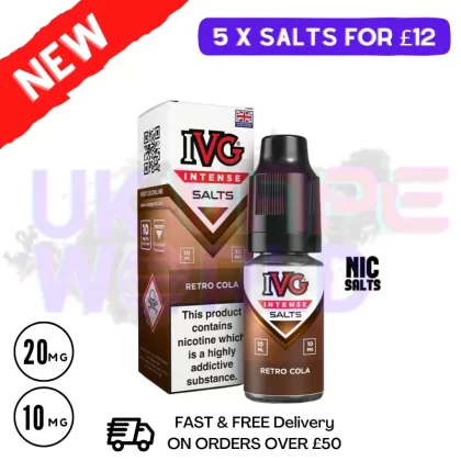 RETRO Cola IVG Intense Salt 10ml Nic Eliquid