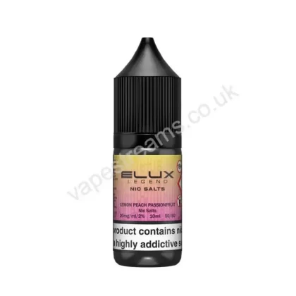 Elux Legend Lemon Peach Passionfruit Nic Salt E-Liquid - Vapestreams Co