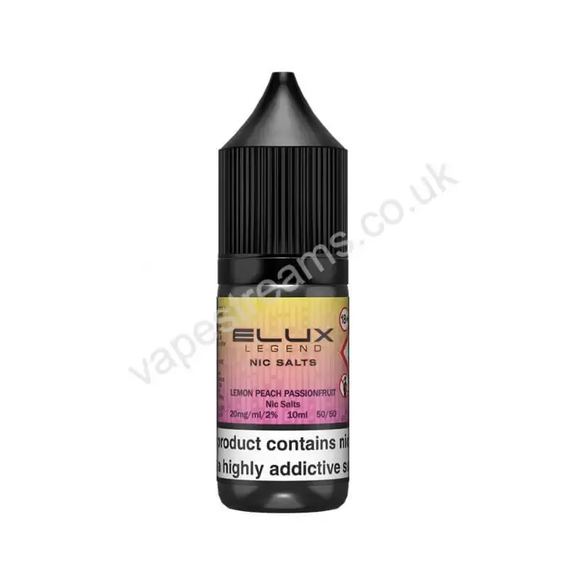 Elux Legend Lemon Peach Passionfruit Nic Salt E-Liquid - Vapestreams Co