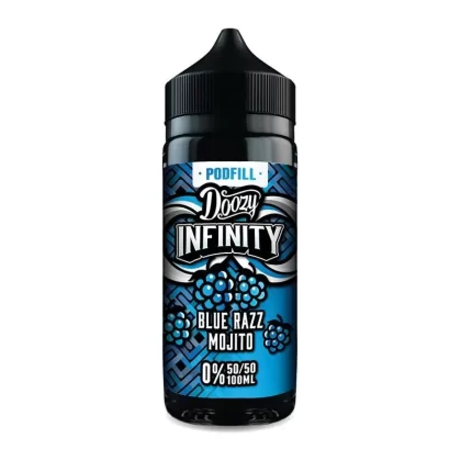 Blue Razz Mojito By Doozy Infinity Podfill 100ml Shortfill 50/50 - Vape Store