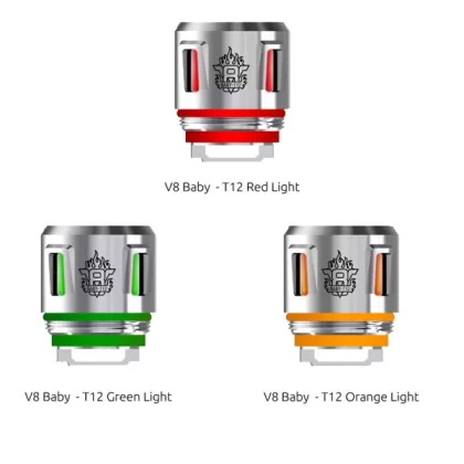 SMOK V8 Baby T12 Light Coil For TFV12 Baby Prince-TFV8 Baby-TFV8 Big Baby 5PCS-PACK - Green