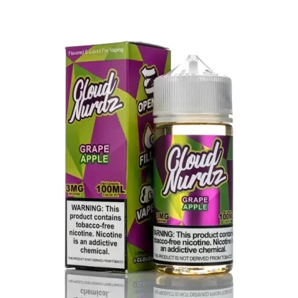 Cloud Nurdz E-Liquid Grape Apple 100ml (3mg)