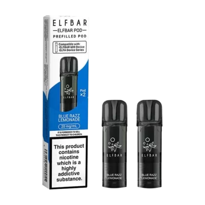 Blue Razz Lemonade Elfbar 600 Pods - 20mg - Vape Product (52AD48)