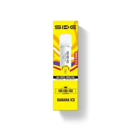 SKE Crystal Pro 600 Banana Ice Prefilled Pod - Nicotine Strength#20mg