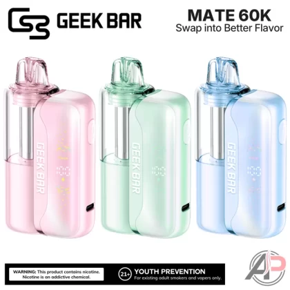 Geek Bar Mate 60,000 Puffs Disposable Vape Device Kit - [Pod Only] Amazon Lemonade, [Pod Only] Blue Razz Ice