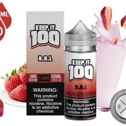 Berry Au Lait by Keep It 100 Vape Juice 100ml