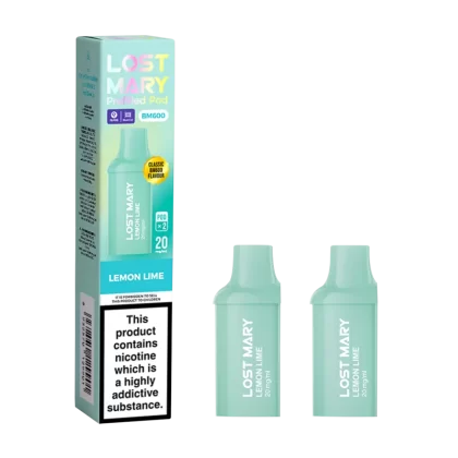 Lemon Lime Lost Mary BM600 Pods - 20mg - Vape Product