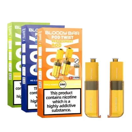 Bloody Bar Pod Twist 20K Prefilled Pod - Nicotine Strength#20mg~Flavour#Blue Razz Bear / Bear Mix>Blue Razz Ice / Blueberry Raspberry>Blueberry Raspberry / Cherry Ice>Blueberry Sour Raspberr (4ED2C9)