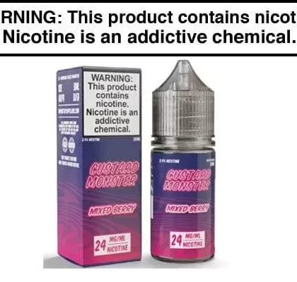 MIXED BERRY BY CUSTARD MONSTER SALT NIC 30ML - Vape Product, Vape Product