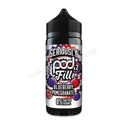 Doozy Seriously Pod Fill x2 Blueberry Pomegranate E-Liquid Shortfill - Vapestreams Co