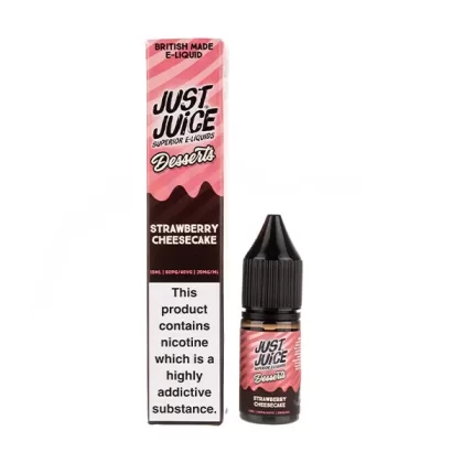 Strawberry Cheesecake Nic Salt E-Liquid by Just Jam Desserts - 10mg