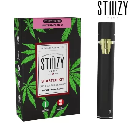 Stiiizy X-Blend Starter Kit - Bundle#Blue Dream Pod/Black Battery>Watermelon Z Pod/Black Battery>Battery + 2 Pods (33676F)