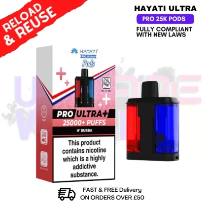 H Bubba Hayati 25K REFIL Pack Replacement Pods