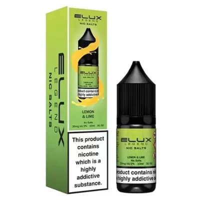 Elux Legend Lemon & Lime Nic Salt E-Liquid - Vape Product, Vape Product