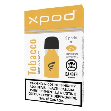 XPOD – Rich and Sweet Tobacco Vape PODS 3-PACK