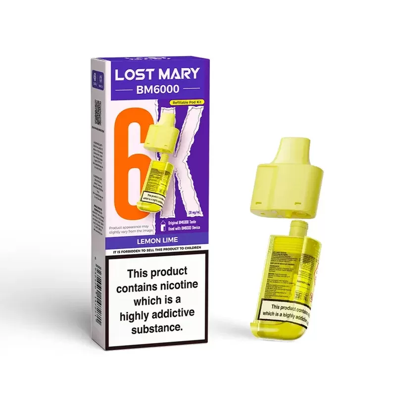 Lost Mary BM6000 Prefilled Pod Lemon Lime - Ejuicewarehouse