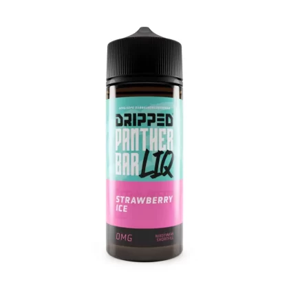 Panther Bar Liq Strawberry Ice | 120ML Shortfill - 100 ml / Panther Bar Liq / Cooling (Ice) / Jordgubb / MTL 50/50