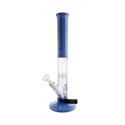 RooR® | Colored Straight w/ Gridded Downstem | 18″ – 14mm – Milk Blue - Vape Store