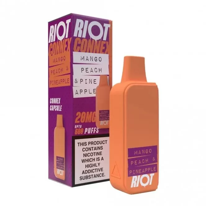 Riot Squad Connex Mango Peach Pineapple Nic Salt E Liquid Pod
