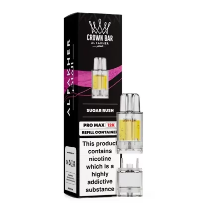 Al Fakher Crown Bar Pro Max 12K Prefilled Pod Sugar Rush - Nicotine Strength#20mg (025213)