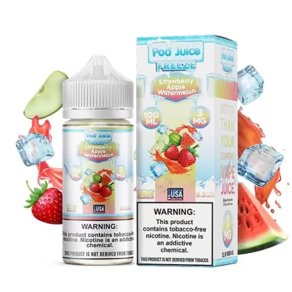 Sale $12.00 – Strawberry Apple Watermelon Freeze by Pod Juice TFN Series 100mL