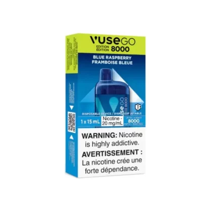 Vuse Go Edition 8K Disposable Vape – Blue Raspberry, 8000 Puffs, 15ML