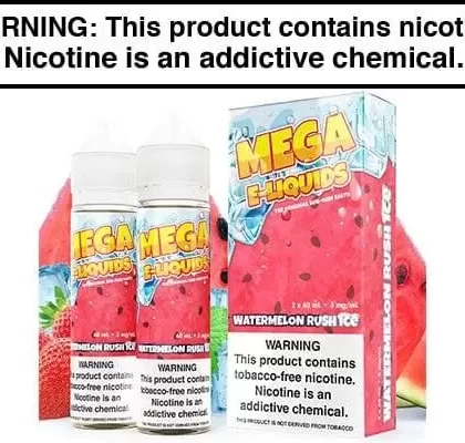 WATERMELON RUSH ICE BY MEGA E LIQUIDS 120ML - Vapejuice