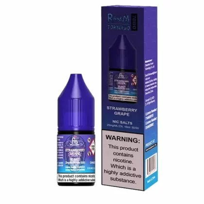 STRAWBERRY GRAPE NICOTINE SALT E-LIQUID BY R AND M