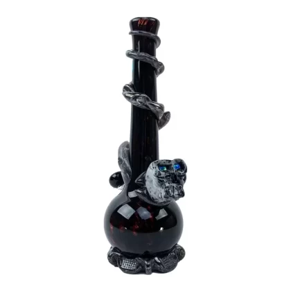 Noble Glass Glowing Skull Bong – 12in