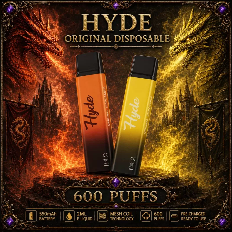 Hyde Original Disposable - Raspberry Jam (BLK Series) / Blue Razz / 25mg