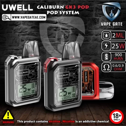 UWELL CALIBURN GK3 POD SYSTEM 900mah - Graphite