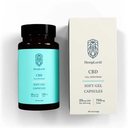 Hemplucid CBD Soft Gels 25mg per Gel (30 Gels) - Ejuicewarehouse