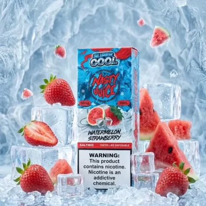 NASTY SUPER COOL WATERMELON STRAWBERRY SALT ELIQUID