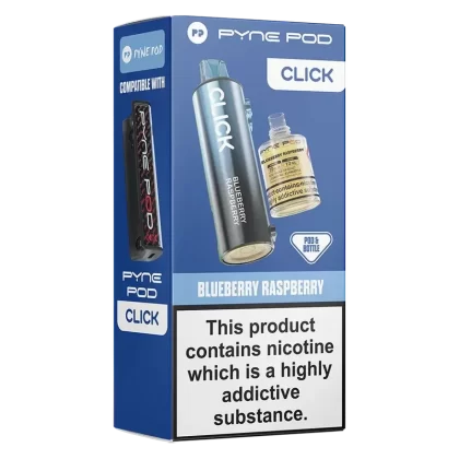 Pyne Pod Click 50K Prefilled Pods - Flavour#Blueberry Raspberry>Blueberry Raspberry Lemonade>Cherry Ice>Cola Lime>Fizzy Cherry>Fresh Mint>Fresh Raspberry Mojito>Lemon Lime>Mango Passionfruit