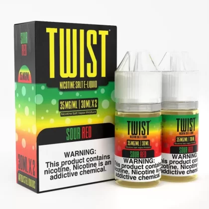 Twist e-Liquids Salt Sweet & Sour eJuice - 60mL (2x30mL); Vape Product, Vape Product; Twist eLiquids