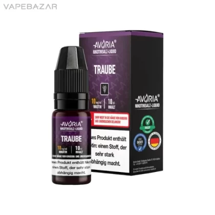 Avoria Nikotinsalz Liquid – Traube - Nikotinfrei, 3mg/ml