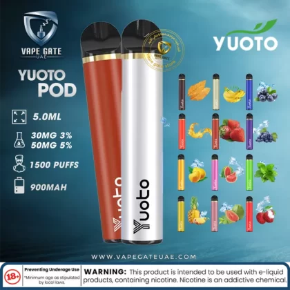 Yuoto Disposable Pod Device (30mg) - Grape Ice
