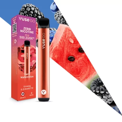 Vuse GO – Berry Watermelon | Zero Nicotine - Benzoesäure, Propylenglykol; Nikotinfrei