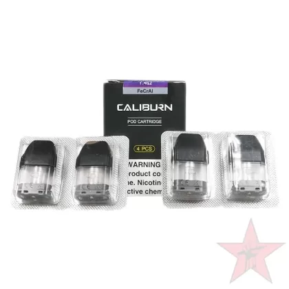 Uwell Caliburn Koko Replacement Pods – 4 Pack - 1.4ohm FeCrAl 4 Pack, 1.2ohm FeCrAl 4 pack