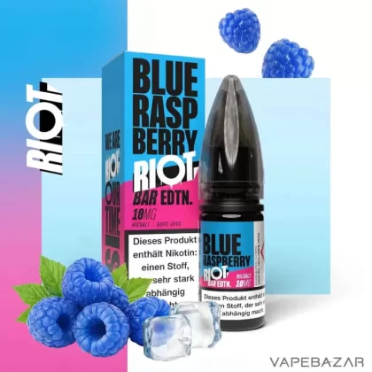 Riot Salt Bar Liquid – Blue Raspberry - 10mg/ml, 20mg/ml; Riot Saltbar
