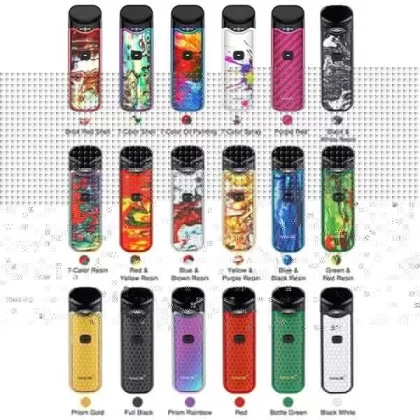 SMOK NORD POD KIT - Colour#Black>Prism Gold>Bottle Green>Red>Green Carbon Fibre>Red Camoflauge>Black Camoflauge>Black White Resin>Prism Rainbow>7 Colour Resin Streak>7 Colour Shell>Red Carbo